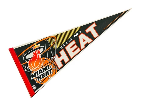 MIAMI HEAT VINTAGE 1990'S NBA WINCRAFT FULL-SIZED PENNANT Cover