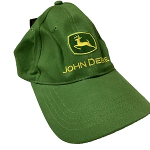 John Deere adjustable Green yellow cotton Nwt quality ball cap - Picture 1 of 7