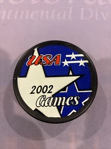 USA Hockey Puck 2002 Games - Picture 1 of 1