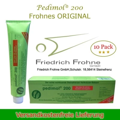 10 x Pedimol 200 Frohnes Original Steinefrenzer Heilkräuter Balsam Einreibung