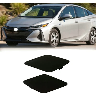 2Pcs Front Bumper Trailer Tow Hook Eye Cover For Toyota Prius Prime 2017-2020 Foto 1 de 4