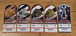 2010 Chicago Blackhawks Stanely Cup Finals Ticket Stub Bundle Lot Of 5 Full Tix - Picture 1 of 2