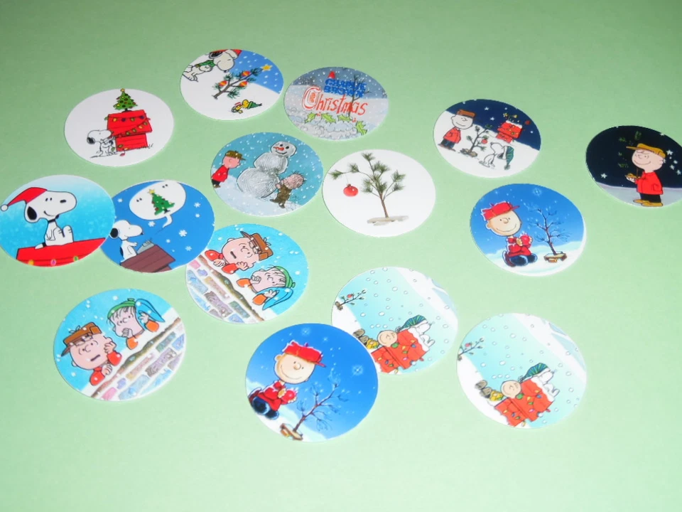 Imágenes de tapa de botella precortada de una pulgada Peanuts Snoopy Charlie Brown envío gratuito Foto 1 de 1