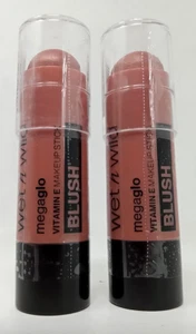 Lot of 2 - Wet N Wild - Mega Glo Stick Blush - Peach Bums #801A - NEW SHIPS FREE - Picture 1 of 4