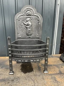 Antique cast iron arts and crafts fire basket incl delivery - Picture 1 of 4