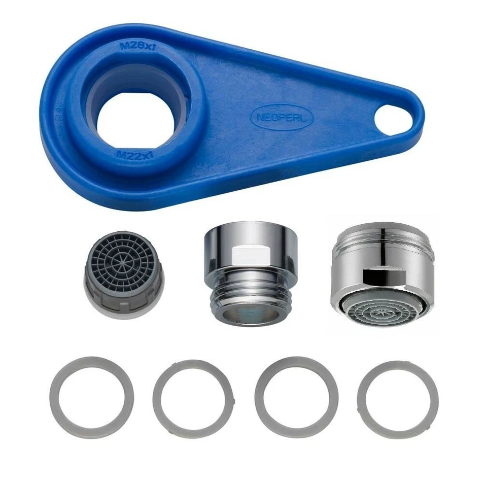 Neoperl Perlator Wasserspar-Set SLC M22/M24, inkl. Schlüssel Wassersparstrahler  - Bild 1 von 1