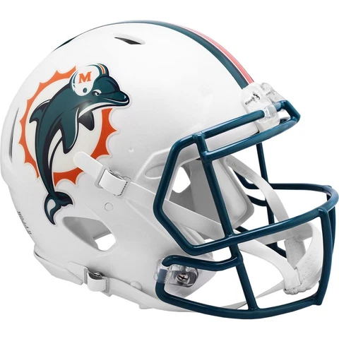 MIAMI DOLPHINS 1996-12 Riddell Throwback Authentic Football Helmet Cover