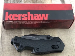 Camping Hunting Black Kershaw 8337 Ball Bearing Folding Pocket Knife - Bild 1 von 20