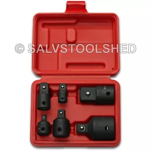 6pc Impact Socket Adaptor Set Ratchet Drive Increaser Reducer Adapters 3/4-1/4" - Picture 1 of 5
