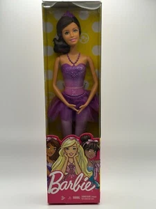 Mattel Ballerina Barbie Doll With Dark Hair And Purple Dress - New in Box - Picture 1 of 4