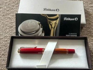 PELIKAN Fountain Pen Special Edition Souverän M600 Tortoiseshell Red 14K New JPN - Picture 1 of 9