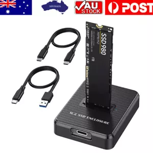 M.2 to USB Docking Station NVMe to USB C Reader Adapter for M Key B+M Key SSD - Picture 1 of 9