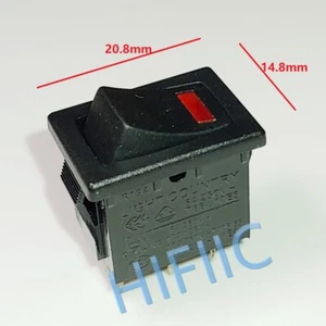 LIGHT COUNTRY R19A Rocker Switch 4 Pins 2 Positions 6A 250VAC T85 Red Lamp - Picture 1 of 7