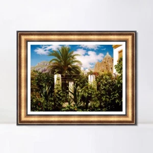 Lienzo enmarcado impresión giclee jardín de una posada Capri por Frederick Leighton arte de pared - Imagen 1 de 16