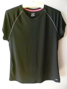 Champion Women's Athletic Workout/Gym Short Sleeve Crew Neck Tee Black Size XXL - Picture 1 of 6