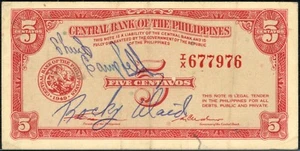 Philippines Short-snorter - 2 Names - Not Researched - Picture 1 of 2