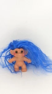 Dam Design TROLL Doll REG. DES 3" UK Glass Yellow Eyes Vintage - Picture 1 of 4