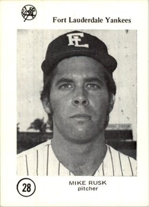 1975 Fort Lauderdale Yanks Sussman #28 Mike Rusk - NM