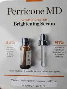 NEW Perricone MD Vitamin C Ester Brightening & Serum Squalane Rosemary Leaf 1oz - Picture 1 of 2