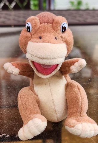 Land Before Time Little Foot 4" Plush Toy Stuffed Animal Dinosaur Vtg Cover