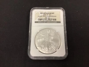 2006-W American Silver Eagle NGC MS69 20th Anniversary Dollar Set! - Picture 1 of 2