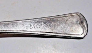 "Cuchara de placa plateada MORTON Hotel SerVSS Londres Inglaterra 6" - Imagen 1 de 4