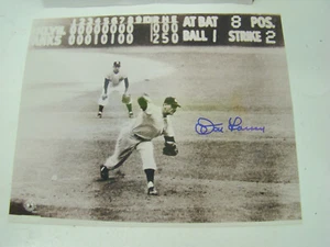 Yogi Berra HOF Don Larsen signiertes 8 x 10 Yankees Foto Echtheitszertifikat - Bild 1 von 7