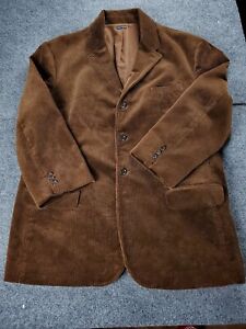 Polo Ralph Lauren Corduroy Blazer Sport Jacket 2XL Mens Brown 3 Button