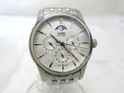 "Excellent+++" Oris 7703 Artelier Chronograph White Men's Watch 25/6-10 - Image 1 of 4