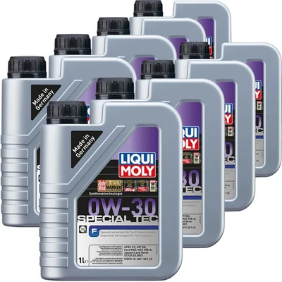 8x1L Liqui Moly Special Tec F 0W30 Aceite Apto para Api Sn Ford WSS-M2C 950-A - Imagen 1 de 4