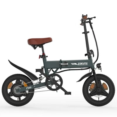 ESKUTE F200 14inch E-Folding Bike 250W Electric Bike 36V 7.8Ah E-CityBike 25KM/H - Image 1 of 4