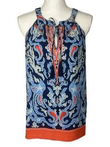 Blusa donna rosa + oliva taglia M senza maniche fantasia multicolore - Foto 1 di 23