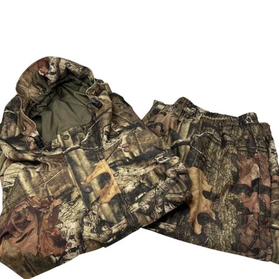 Conjunto de pantalones chaqueta camuflados Herter's para hombre 2XL muy buen estado forrados en malla Foto 1 de 4