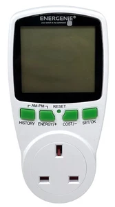 Plug in energy monitor power meter Energenie ENER007 reduce electricity bills - Picture 1 of 8