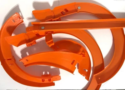 Hot Wheels Ultimate Garage Dinosaur T-Rex Replacement Parts Set Of Orange tracks - Image 1 of 4