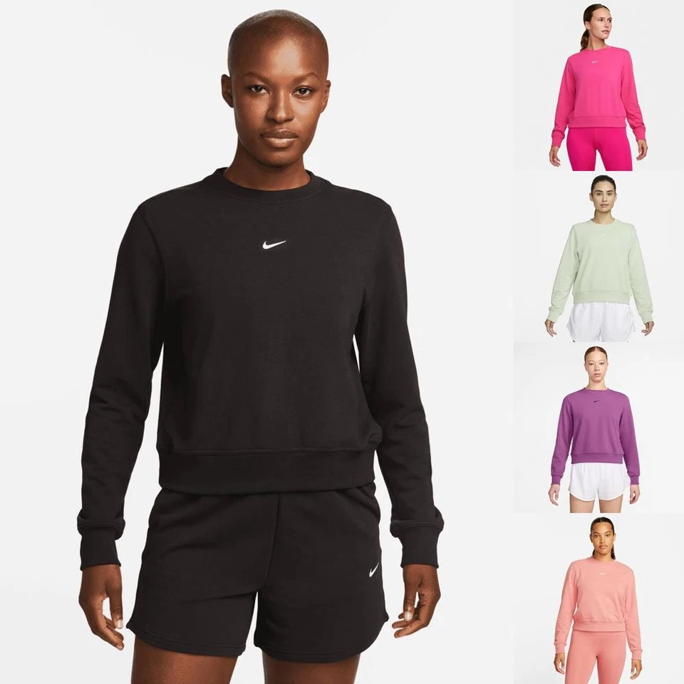 Nike One Dri-FIT French Terry Damen Sweatshirt Pullover Pulli - Bild 1 von 1