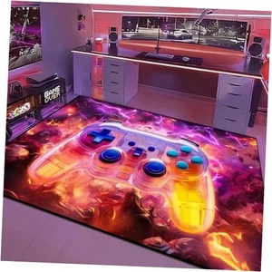 Gaming Area Rug Teen Boys Carpet, 3D Transparent Gamepad Background Game  - Picture 1 of 8