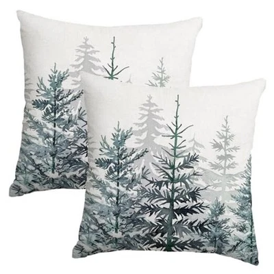  Рождественская елка наволочки 20 x 20 дюймов набор из 2 20 «x 20» (упаковка из 2) синий - Изображение 1 из 4