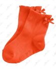 Gymboree Girls 2T-3T Orange  Bow Socks NWT Solid Fall Homecoming 2010