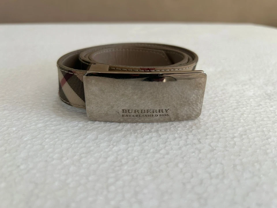 RS# Burberry belt nova check beige for women skinny 40 Inches - Image 1 of 4