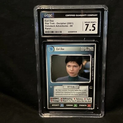 Ezri Dax Holodeck Adventures Star Trek CCG NM+ CGC (7019) 7.5 STCCG 1E - Image 1 of 2