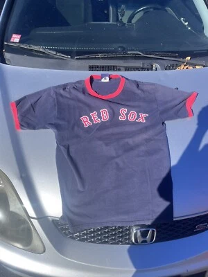 Винтажная мужская футболка Boston Red Sox Ted Williams 9 размер XL сделано в США Majestic - Изображение 1 из 4