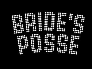 Diamonte Hotfix Wedding Transfer Rhinestones motif " Bride's Posse " -Style4 - Picture 1 of 1