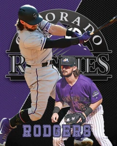 Colorado Rockies Lithograph print of Brendan Rodgers  - Picture 1 of 1