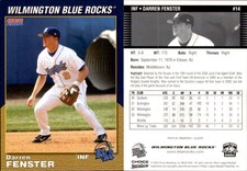Darren Fenster 2004 Choice Wilmington Blue Rocks #14 Card *AutographDen*