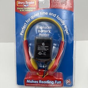 Story Reader Stereo Headphones AC Adapter Kids Electronic Reading