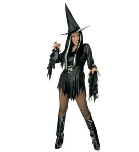 Disfraz de Bruja Malvada Halloween Mediano Reino Unido 10-12 Adulto Damas - Imagen 1 de 1