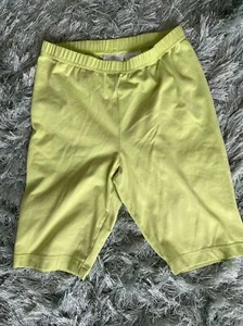 HANNA ANDERSSON Girls Sz 150 12 Lime Green Cotton Bermuda Long Shorts Capris - Picture 1 of 6