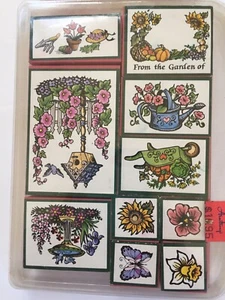 From the Garden Rubber Stamps Bird feeder and 2 stamp it ink pads - Picture 1 of 6