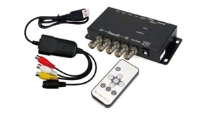 Quad Video Switch MultiViewer Recorder For Win11 Win10 Win8/7 Plug-N-Play - Picture 1 of 8